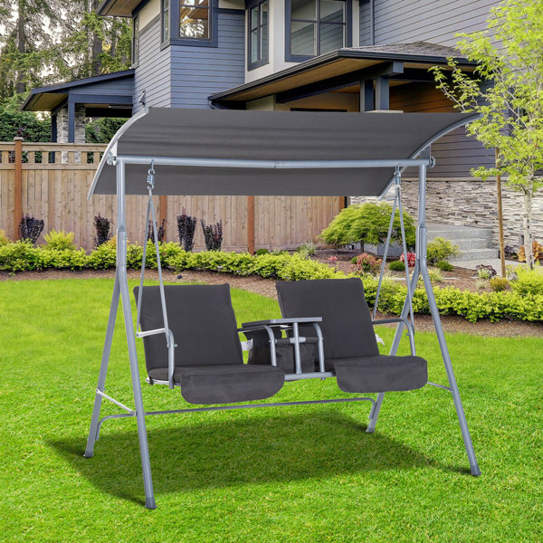 Covered Patio Swing Wayfair